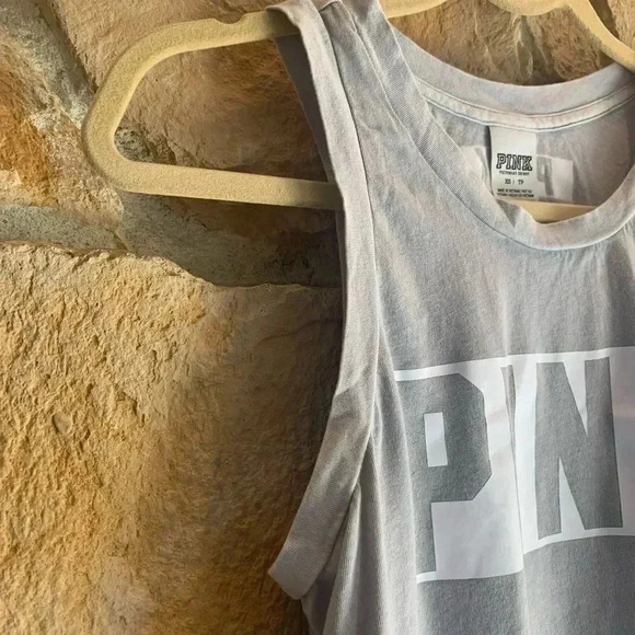 Pink Gray and White Tank Top - Picture 5 of 7